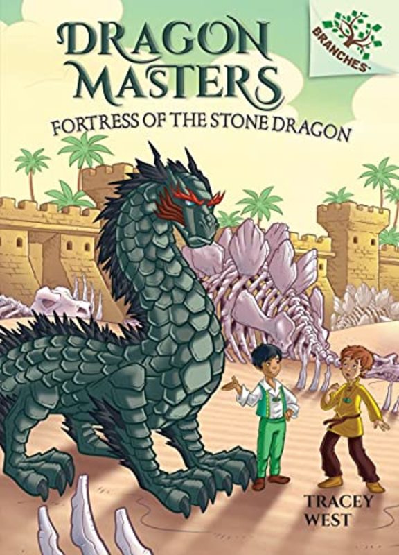 Book cover for "Fortress of the Stone Dragon" by Tracey West
