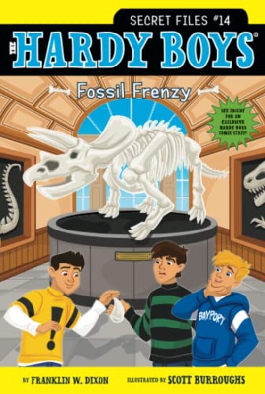 Book cover for "Fossil Frenzy" by Franklin W Dixon