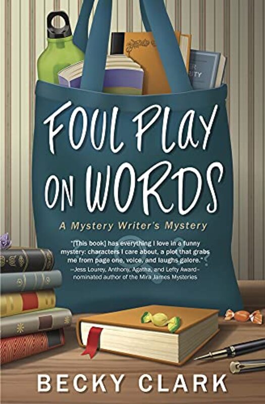 Book cover for "Foul Play on Words" by Becky Clark