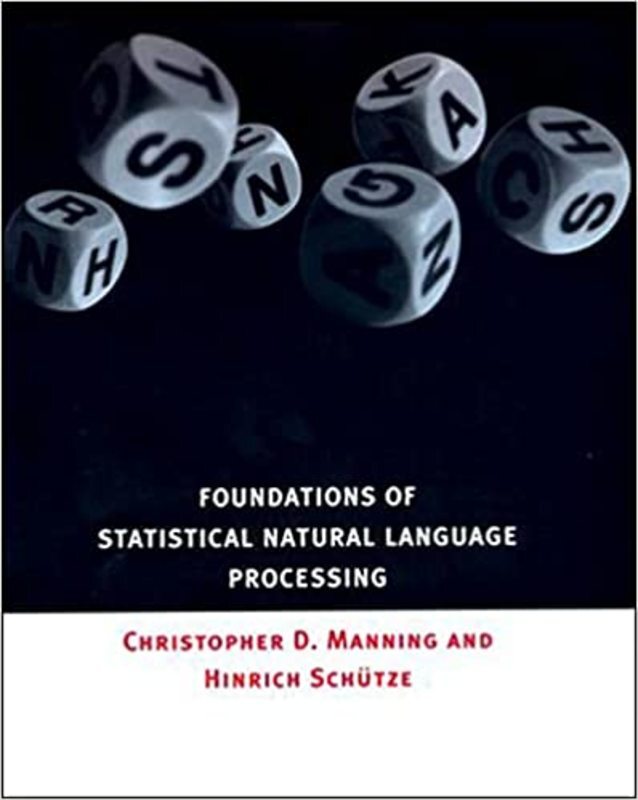 Book cover for "Foundations of Statistical Natural Language Processing" by Christopher D. Manning