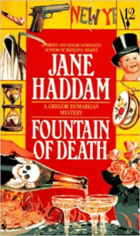 Book cover for "Fountain of Death" by Jane Haddam