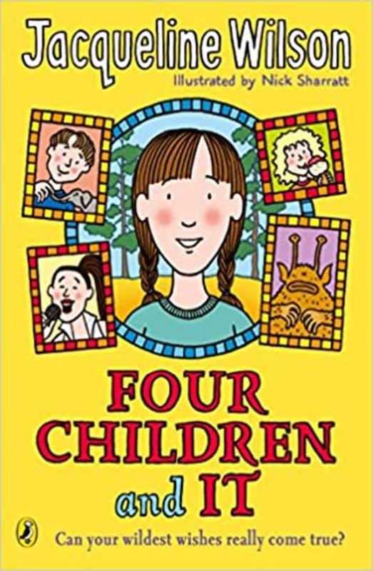 Book cover for "Four Children and It" by Jacqueline Wilson