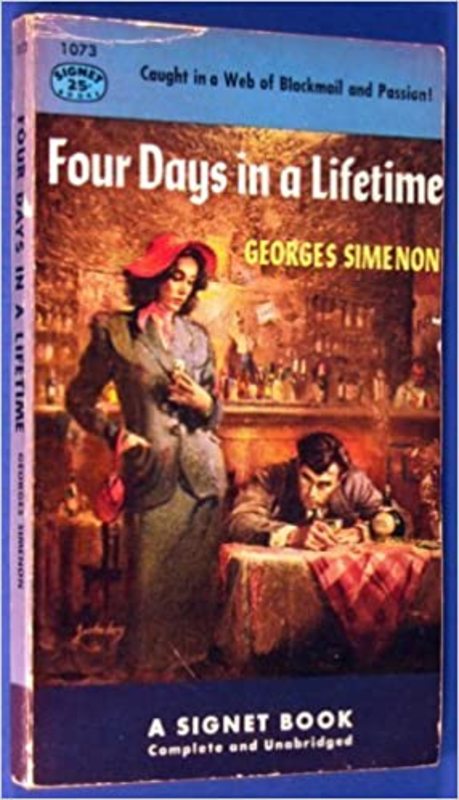 Book cover for "Four Days in a Lifetime" by Georges Simenon