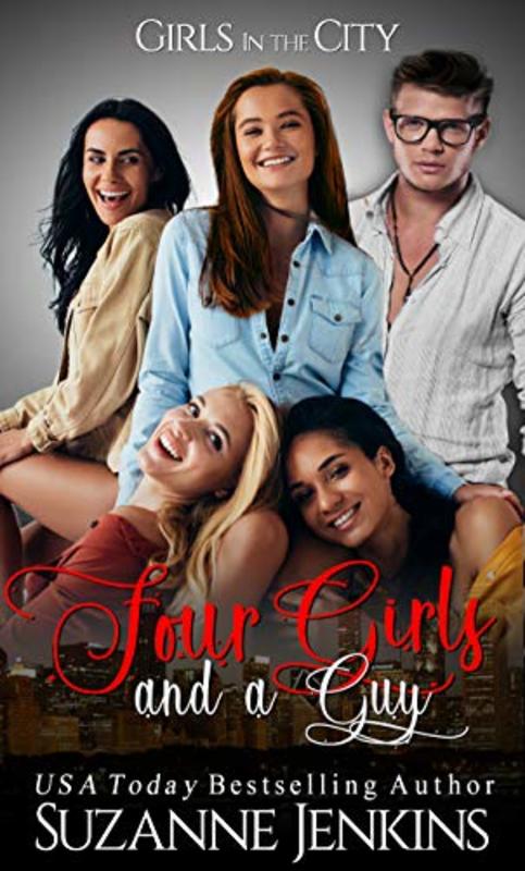 Book cover for "Four Girls and a Guy: Prequel" by Suzanne Jenkins