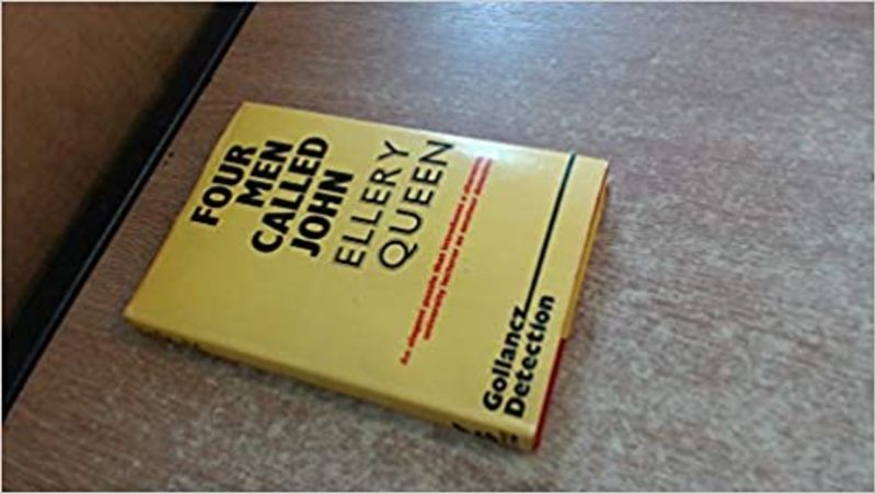 Book cover for "Four Men Called John" by Ellery Queen