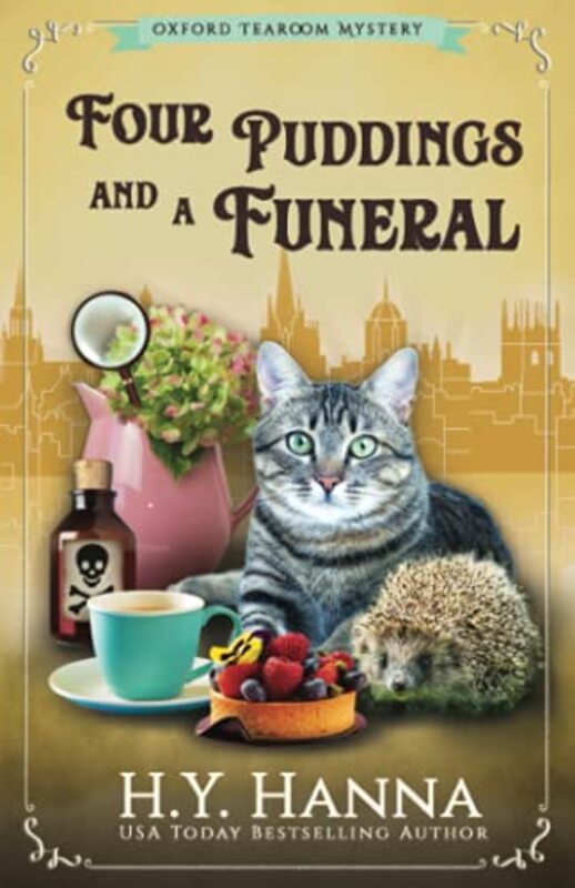 Book cover for "Four Puddings and a Funeral" by HY Hanna