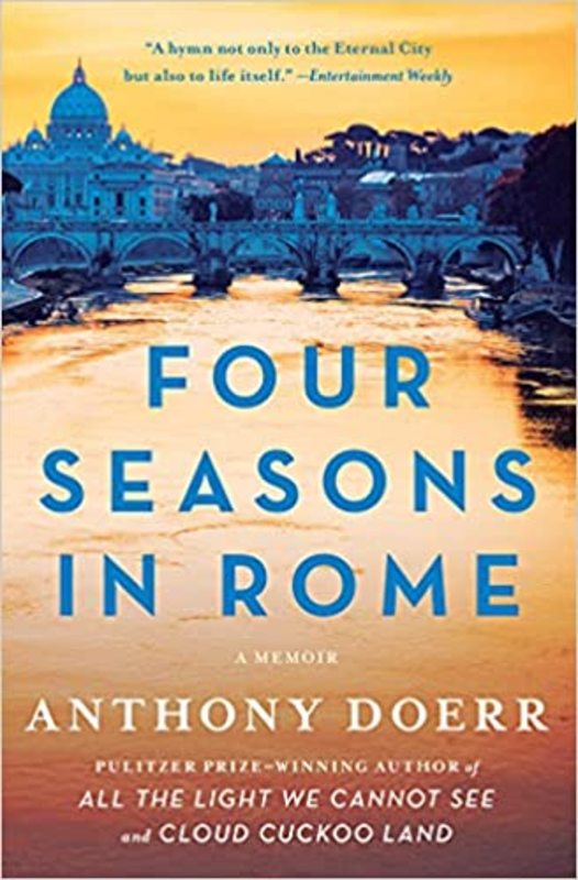 Book cover for "Four Seasons in Rome" by Anthony Doerr