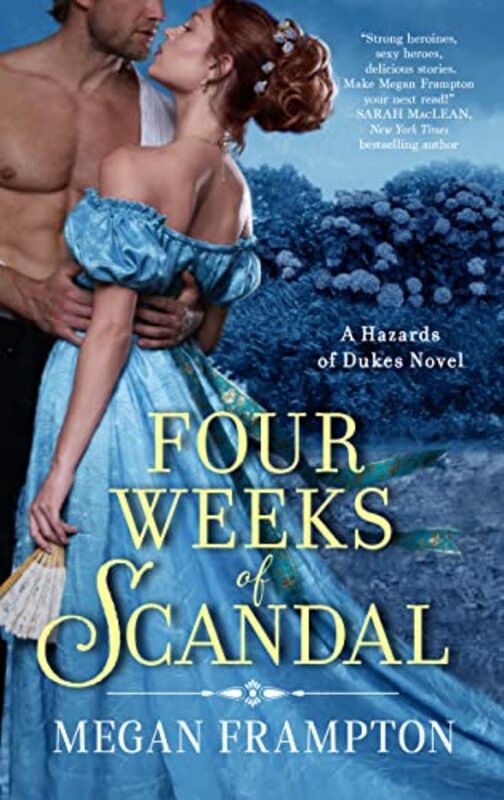 Book cover for "Four Weeks of Scandal" by Megan Frampton