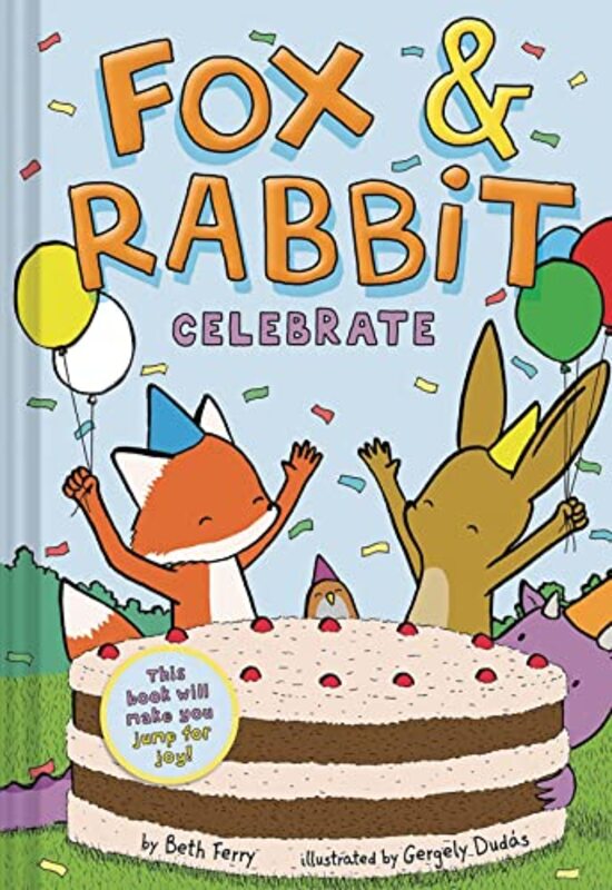 Book cover for "Fox and Rabbit Celebrate" by Beth Ferry
