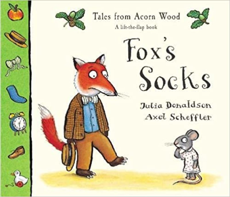 Book cover for "Fox's Socks" by Julia Donaldson