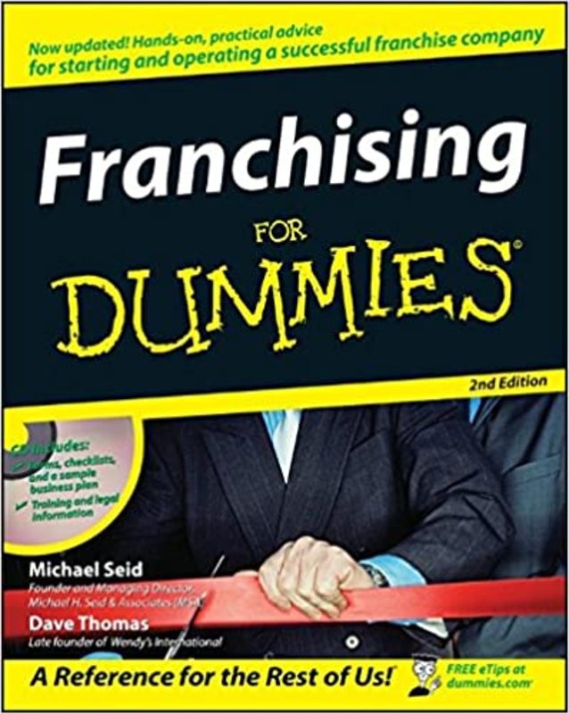 Book cover for "Franchising For Dummies" by Michael H. Seid