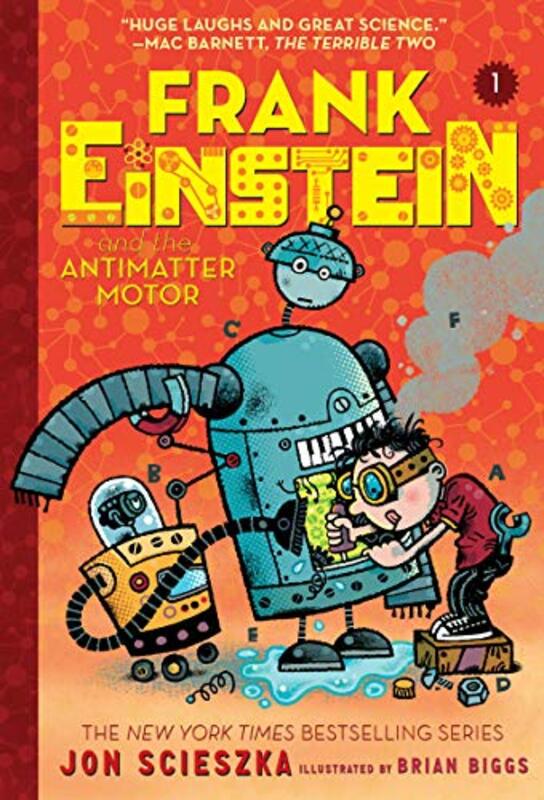Book cover for "Frank Einstein and the Antimatter Motor" by Jon Scieszka