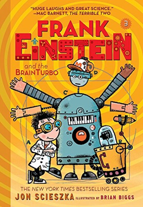 Book cover for "Frank Einstein and the BrainTurbo" by Jon Scieszka