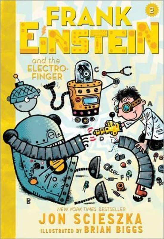 Book cover for "Frank Einstein and the Electro-Finger" by Jon Scieszka