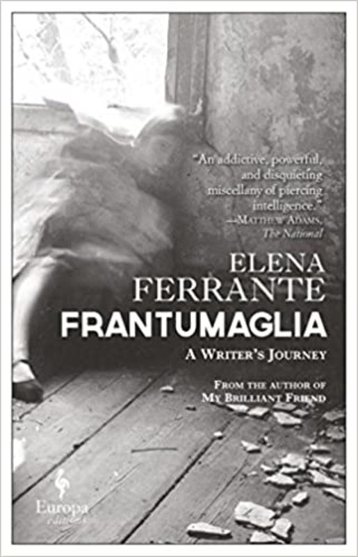 Book cover for "Frantumaglia" by Elena Ferrante