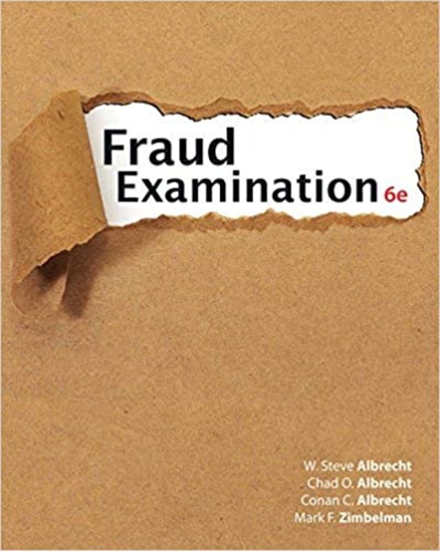 Book cover for "Fraud Examination" by W. Steve Albrecht