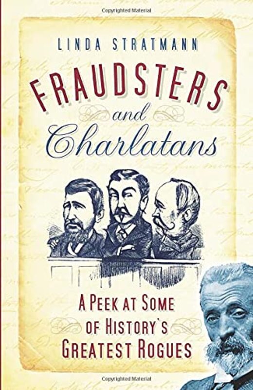 Book cover for "Fraudsters and Charlatans" by Linda Stratmann