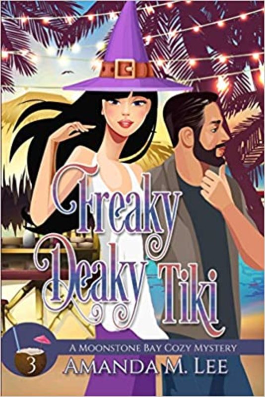 Book cover for "Freaky Deaky Tiki" by Amanda M Lee