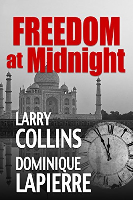 Book cover for "Freedom at Midnight" by Larry Collins