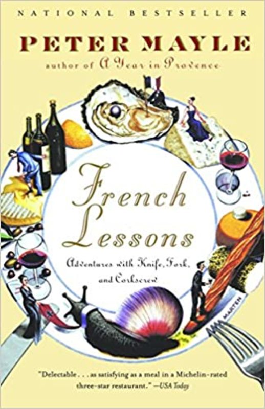 Book cover for "French Lessons" by Peter Mayle