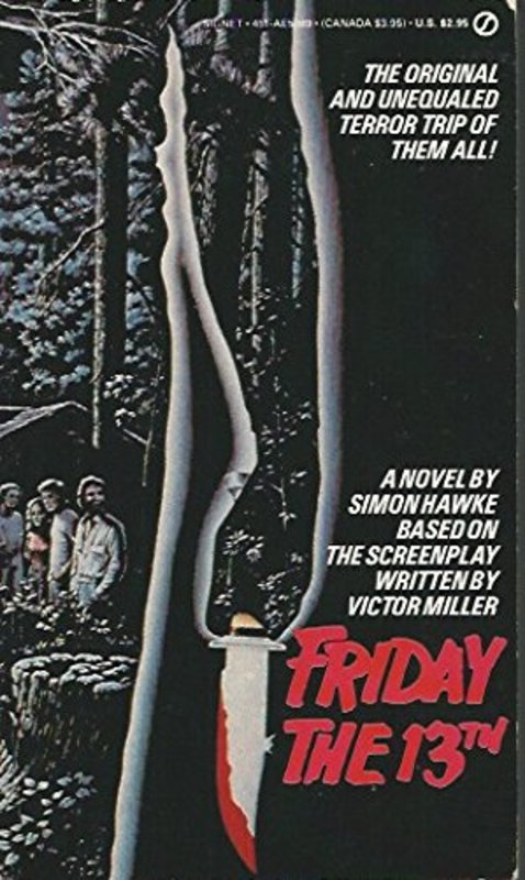 Book cover for "Friday the 13th" by Simon Hawke