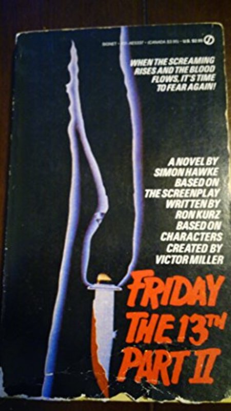 Book cover for "Friday the 13th, Part 2" by Simon Hawke