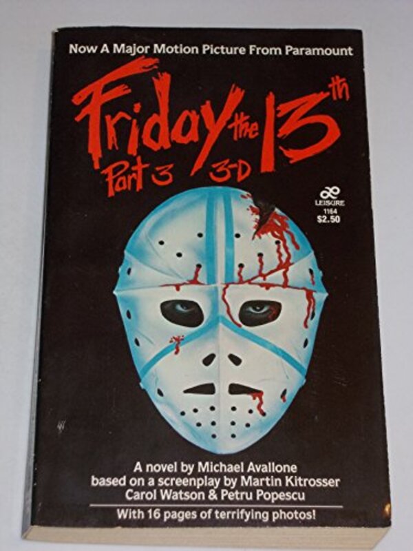 Book cover for "Friday the 13th, Part 3 3-D" by Michael Avallone