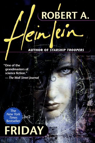 Book cover for "Friday" by Robert A Heinlein