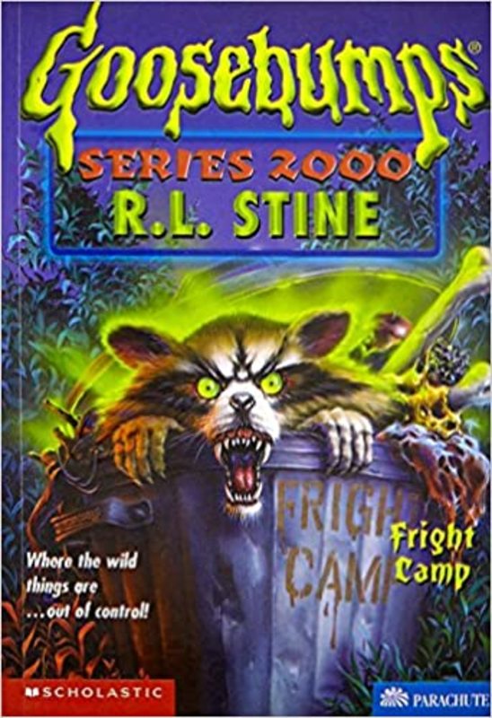 Book cover for "Fright Camp" by R.L. Stine