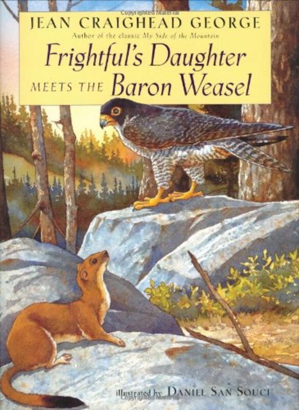 Book cover for "Frightful's Daughter Meets the Baron Weasel" by Jean Craighead George