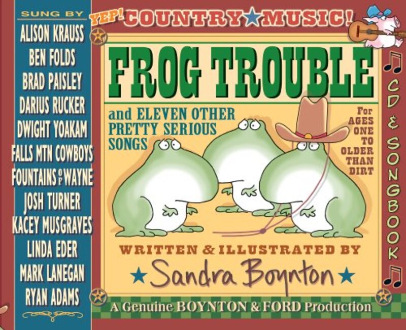 Book cover for "Frog Trouble" by Sandra Boynton