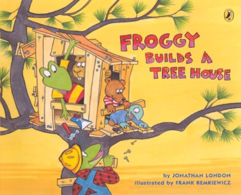 Book cover for "Froggy Builds a Tree House" by Jonathan London