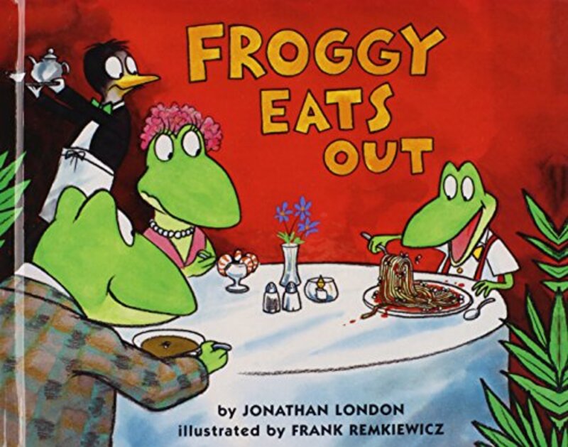 Book cover for "Froggy Eats Out" by Jonathan London