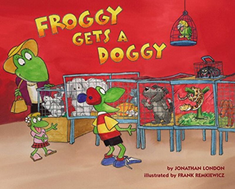 Book cover for "Froggy Gets a Doggy" by Jonathan London