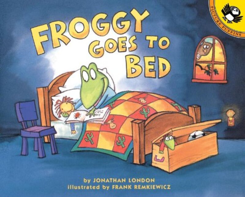 Book cover for "Froggy Goes to Bed" by Jonathan London