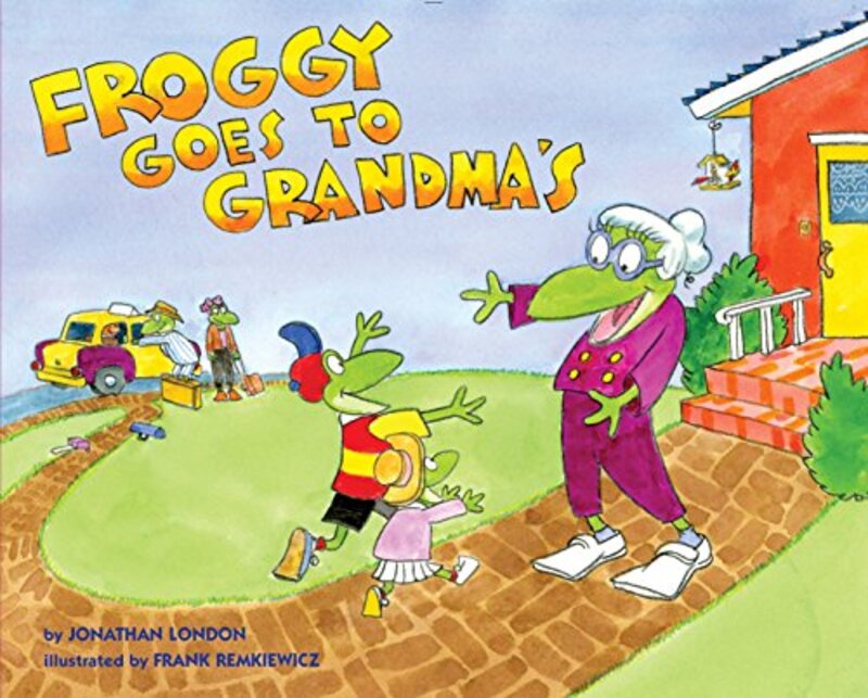 Book cover for "Froggy Goes to Grandma's" by Jonathan London