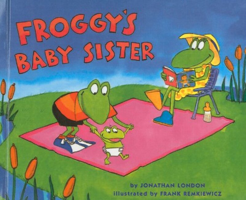Book cover for "Froggy's Baby Sister" by Jonathan London