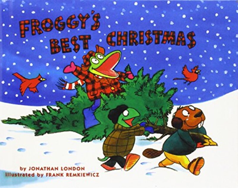Book cover for "Froggy's Best Christmas" by Jonathan London