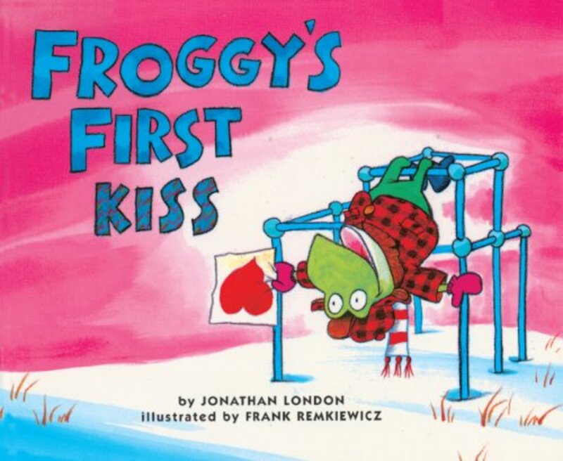 Book cover for "Froggy's First Kiss" by Jonathan London