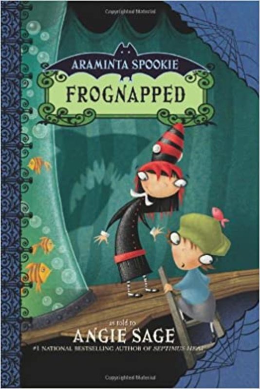 Book cover for "Frognapped" by Angie Sage