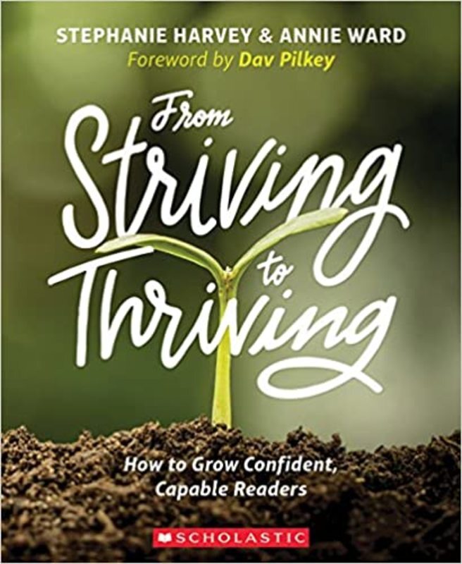 Book cover for "From Striving to Thriving" by Stephanie Harvey