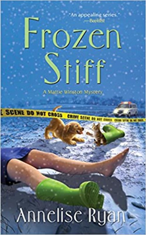 Book cover for "Frozen Stiff" by Beth Amos