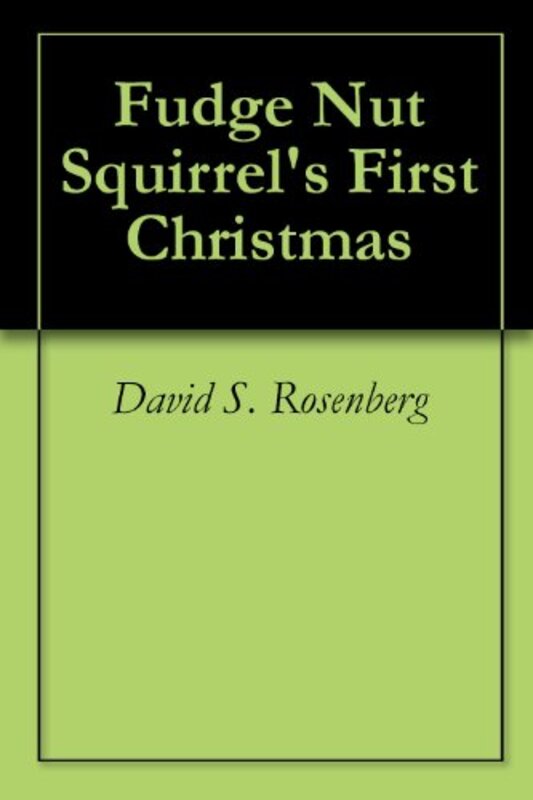 Book cover for "Fudge Nut Squirrel's First Christmas" by David S Rosenberg