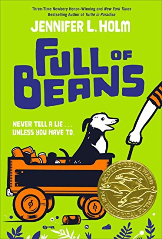 Book cover for "Full of Beans" by Jennifer L Holm