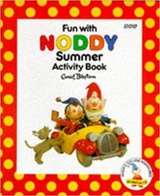 Book cover for "Fun With Noddy" by Enid Blyton