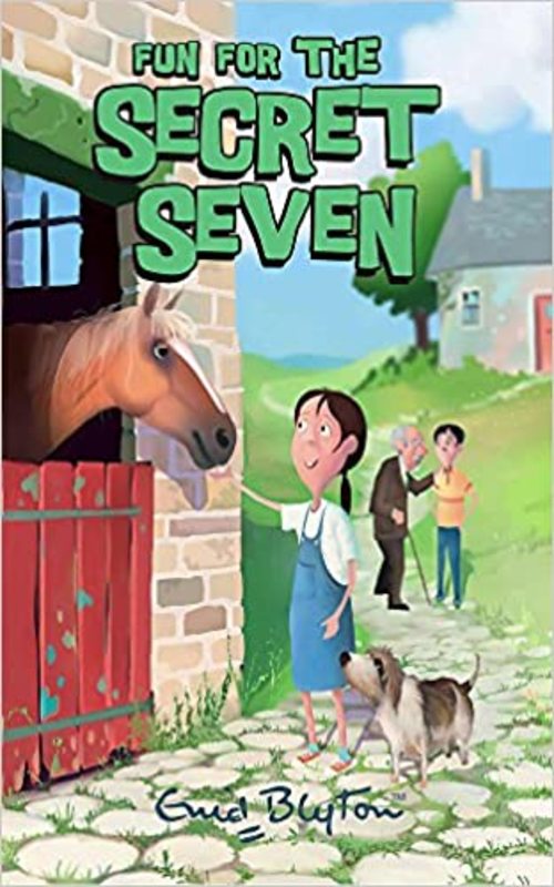 Book cover for "Fun for the Secret Seven" by Enid Blyton