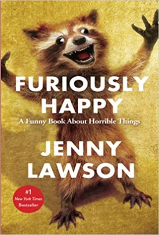 Book cover for "Furiously Happy"