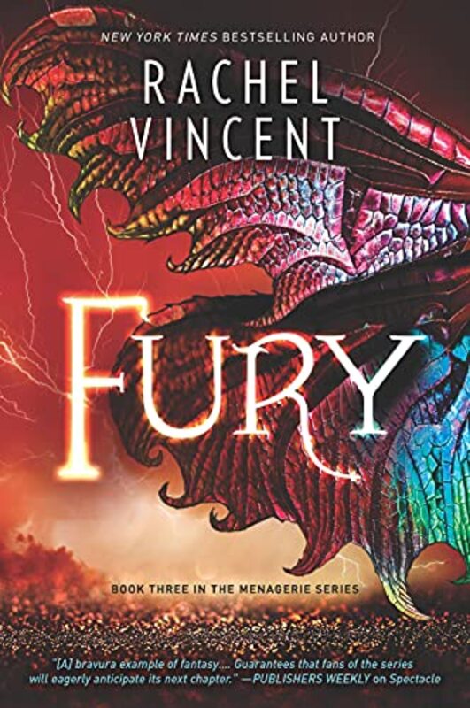 Book cover for "Fury" by Rachel Vincent