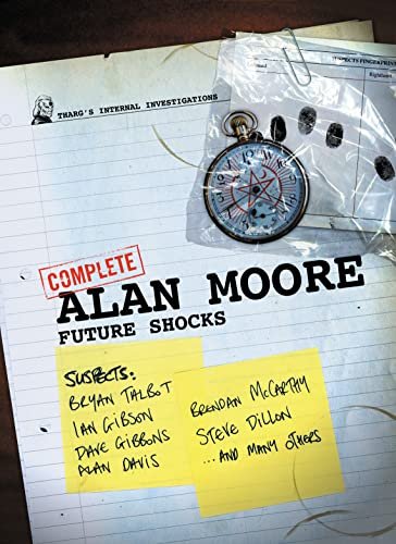 Book cover for "Future Shocks" by Alan Moore