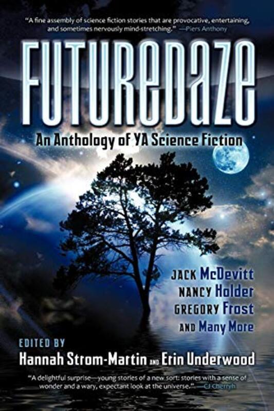 Book cover for "Futuredaze: An Anthology of YA Science Fiction" by Leah Thomas